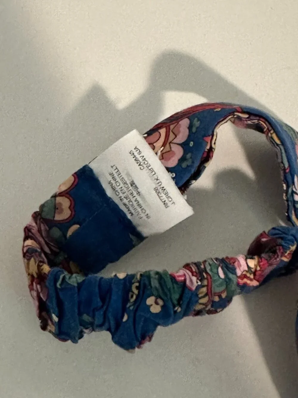 J.Crew x Liberty London Floral Twist Headband Blue Pink Gently Used
